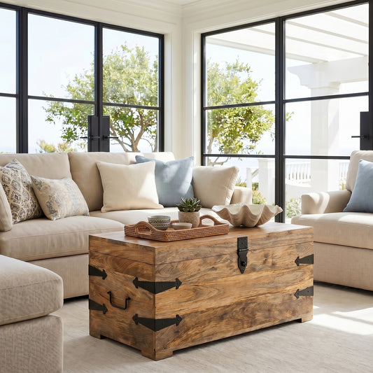 Mango wood   Chest Coffee Table