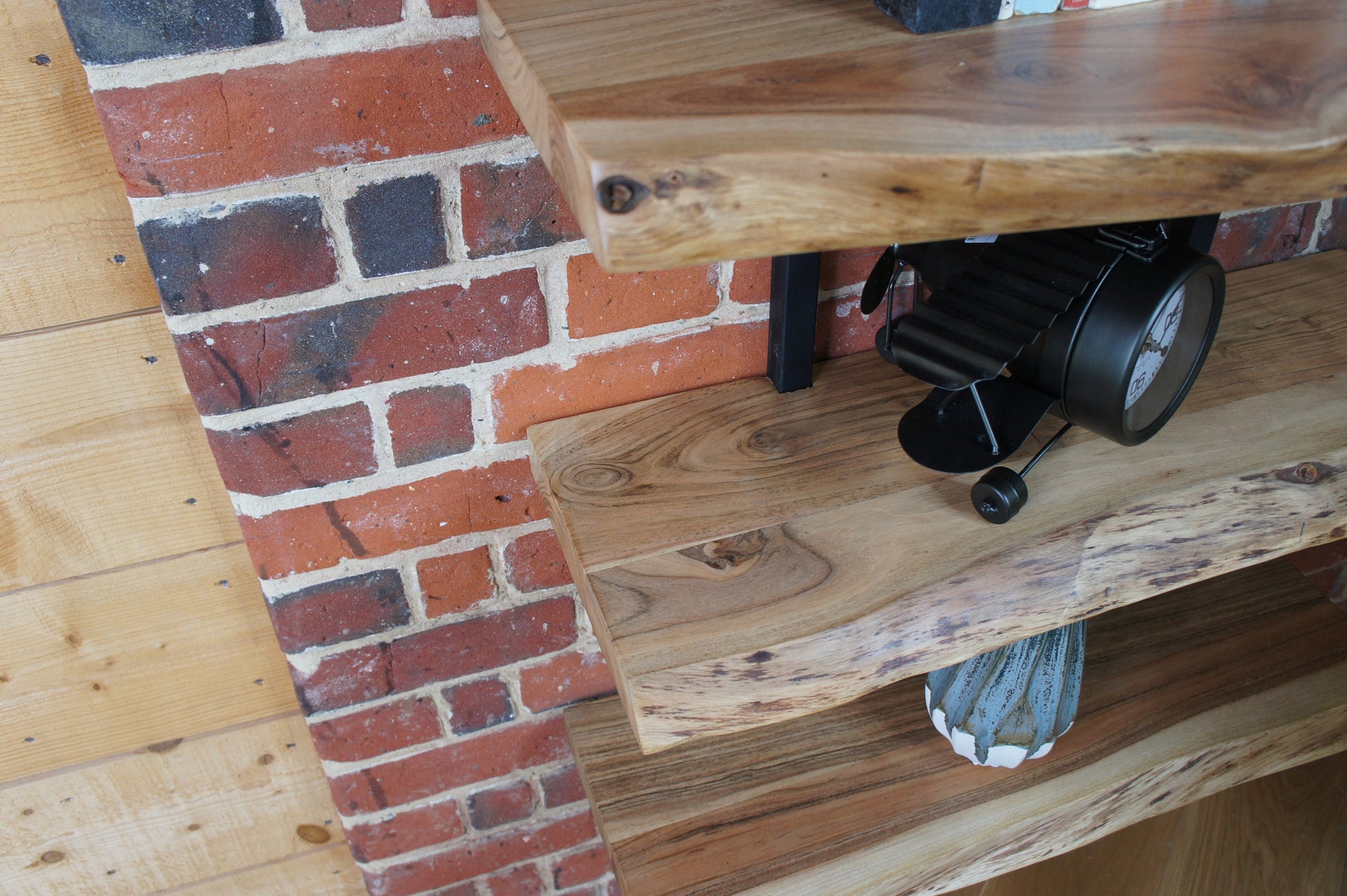 Wall Mounted Shelving Acacia wood Live Edge