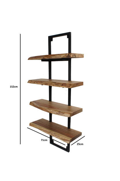 Wall Mounted Shelving Acacia wood Live Edge