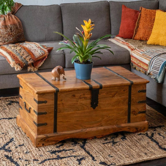 Acacia wood Thakat Chest Coffee Table