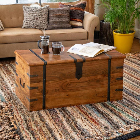 Acacia Wood Thakat Chest Coffee Table