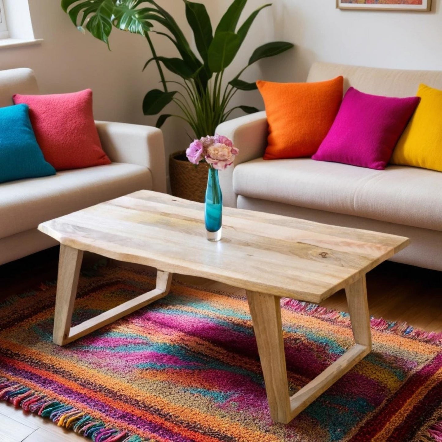 Coffee table Mango wood Raw edge