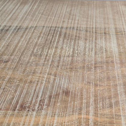 Distressed MangoWood Coffee table with Carved Drawer
