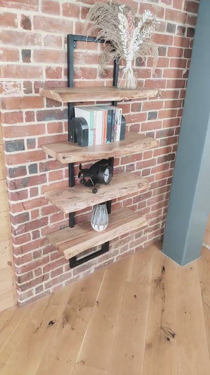 Wall Mounted Shelving Acacia wood Live Edge